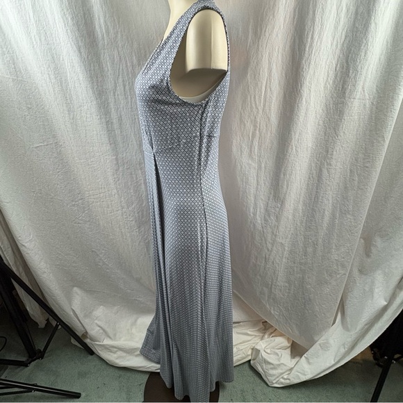 Weekend Max Mara Echi mosaic-print maxi dress in blue and white L - Picture 7 of 13